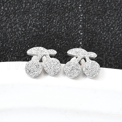 304 Stainless Steel Stud Earrings EJEW-H161-01P-I-1