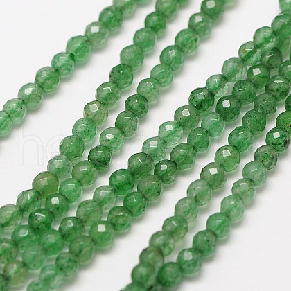 Natural Green Aventurinee Beads Strands G-A129-3mm-D02-1