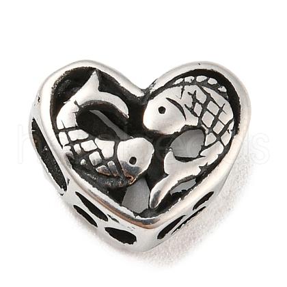 316 Surgical Stainless Steel  Hollow Out Beads STAS-Q304-01C-AS-1