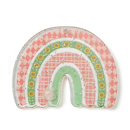 Opaque Acrylic Pendants SACR-P032-01E-1