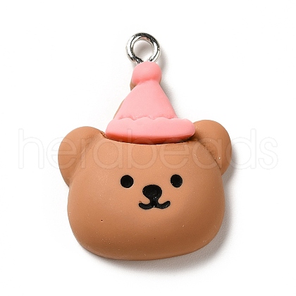 Opaque Resin Pendants X-RESI-G056-01A-1