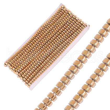 Rectangle Plastic Beaded Trimming DIY-WH0656-36B-1