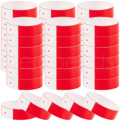 CREATCABIN 300Pcs Synthetic Paper Disposable Wristbands BJEW-CN0001-13C-1