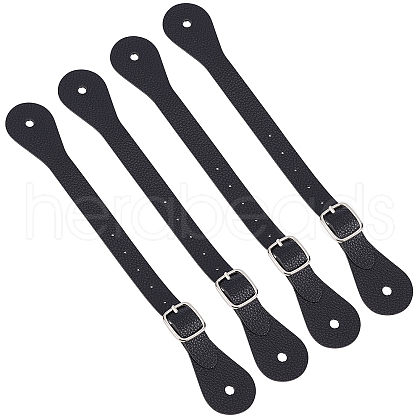 Gorgecraft 4Pcs PU Leather Spur Straps AJEW-GF0005-27A-1