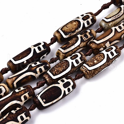Tibetan Style dZi Beads G-S359-255D-1