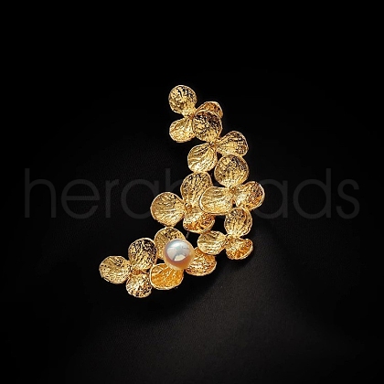 Flower Alloy Brooch for Backpack Clothes PW-WG99185-01-1