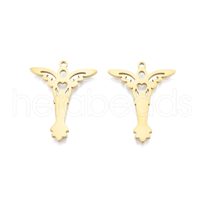 Ion Plating(IP) 201 Stainless Steel Pendant STAS-B027-28G-1