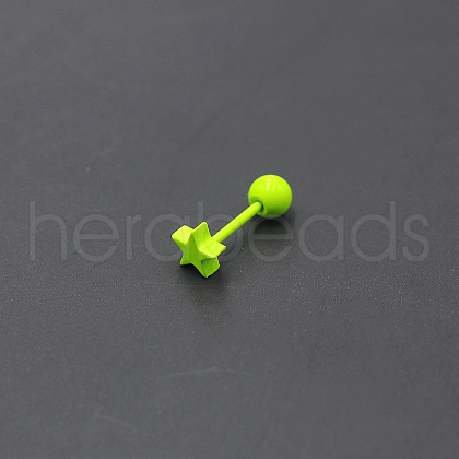 Baking Painted 316L Surgical Stainless Steel Cartilage Earrings FS-WGA64E6-02-1