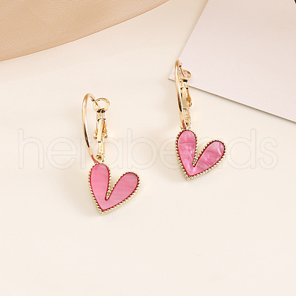 Alloy Leverback Earrings for Women FS-WG5346B-04-1