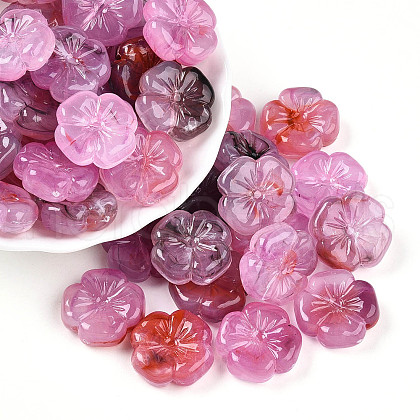 Transparent Acrylic Beads X-TACR-T028-40D-1