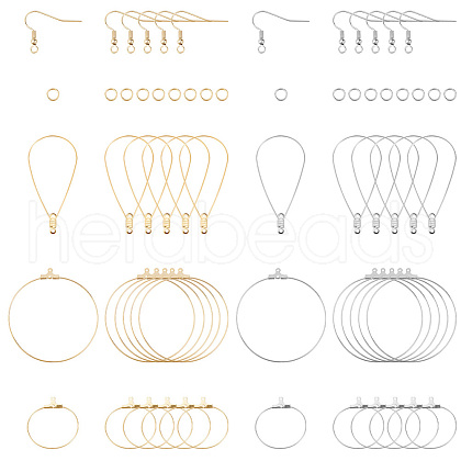 DELORIGIN DIY Earring Finding Kits DIY-DR0001-33-1