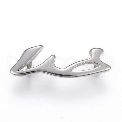 Tarnish Resistant 304 Stainless Steel Slide Charms STAS-F169-30P-1