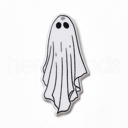 Halloween Printed  Acrylic Pendants MACR-G061-06-1