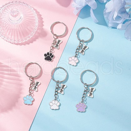 Alloy Enamel Pendants Keychain KEYC-JKC01268-1