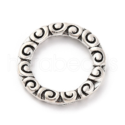 Tibetan Style Alloy Linking Rings TIBE-M004-13AS-02-1