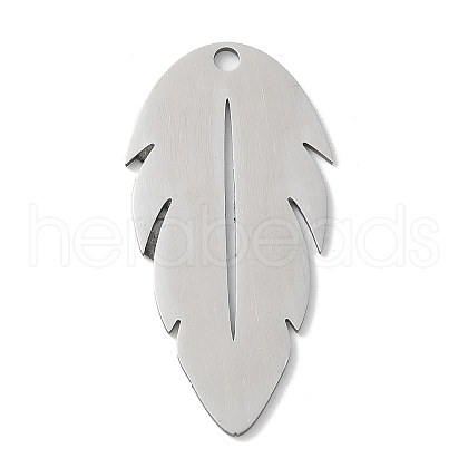304 Stainless Steel Pendants STAS-S155-02P-01-1