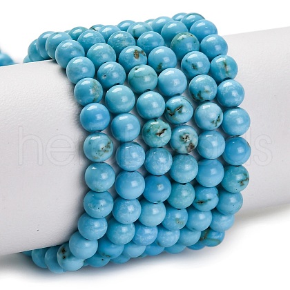 Natural Magnesite Beads Strands G-E384-01-4mm-1