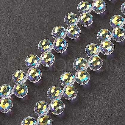 Transparent Glass Beads Strands GLAA-G096-01D-1