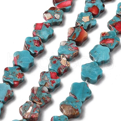 Synthetic Imperial Jasper Beads Strands G-Q050-B01-01-1