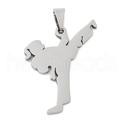 Non-Tarnish 201 Stainless Steel Pendants STAS-A090-11P-1
