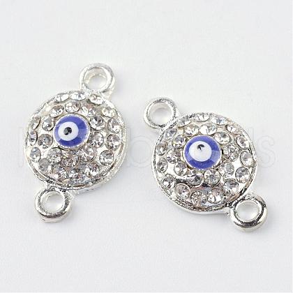 Alloy Rhinestone Links connectors ALRI-Q065-35S-1