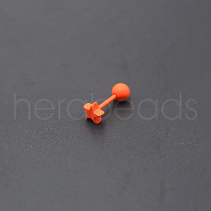 Baking Painted 316L Surgical Stainless Steel Cartilage Earrings FS-WGA64E6-04-1
