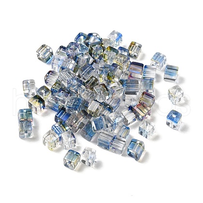 Two Tone Transparent Glass Beads X1-GLAA-NH0001-03G-1