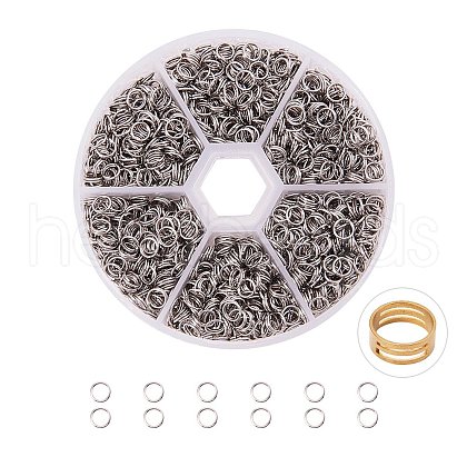   304 Stainless Steel Split Rings STAS-PH0004-04-5mm-1