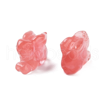 Cherry Quartz Glass Carved Figurines DJEW-L023-E01-1