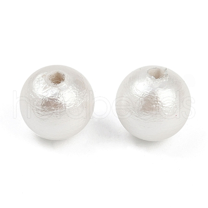 Compressed Cotton Pearl Beads WOVE-V001-A01-6mm-1