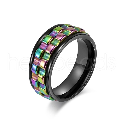 Gear Stainless Steel Rotating Finger Ring PW-WG94989-18-1