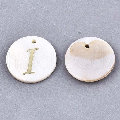 Natural Freshwater Shell Pendants SHEL-N027-04I-1