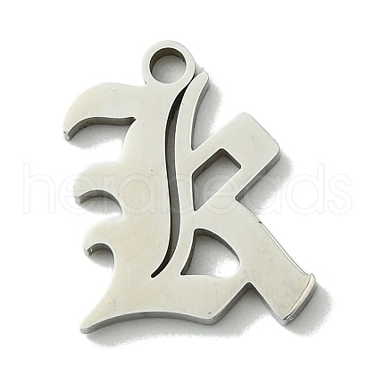 Non-Tarnish 201 Stainless Steel Pendants STAS-B055-01P-K-1