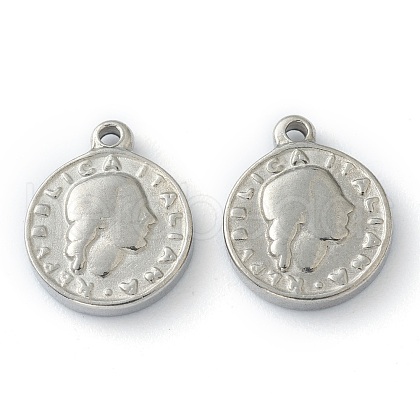 Non-Tarnish 304 Stainless Steel charms STAS-O145-15P-1