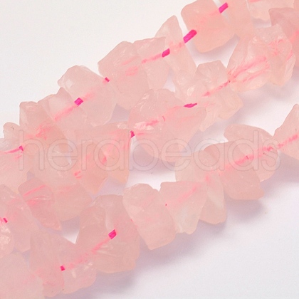 Natural Rose Quartz Beads Strands G-G697-D01-1