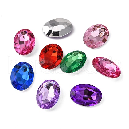 Imitation Taiwan Acrylic Rhinestone Cabochons GACR-A007-18x25mm-M-1