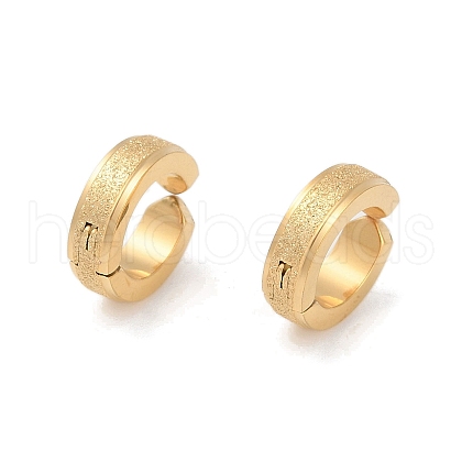 Ion Plating(IP) 304 Stainless Steel Clip-on Earrings EJEW-M001-09G-1