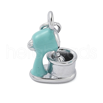 304 Stainless Steel Enamel Pendants STAS-M120-01B-P-1