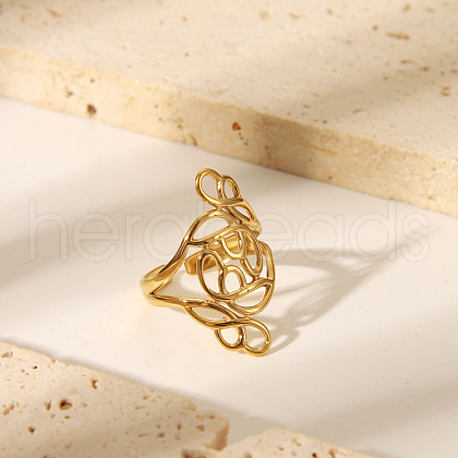 Stainless Steel Cuff Rings for Women CD9702-4-1
