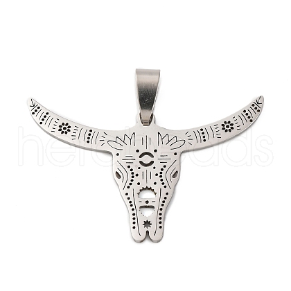 201 Stainless Steel Pendants STAS-V013-12P-1