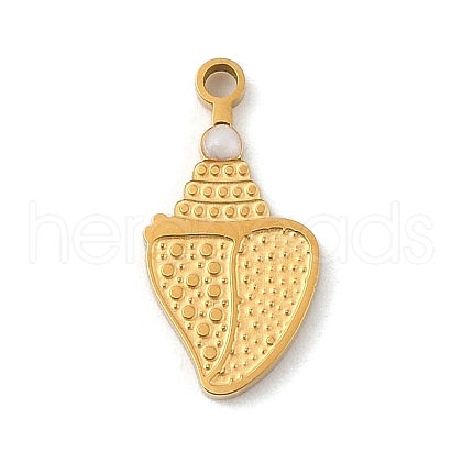 304 Stainless Steel Enamel Pendants STAS-U039-09G-1