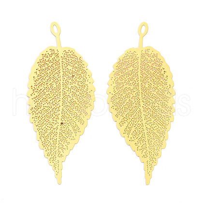 Brass Filigree Big Pendants KKC-T003-27G-1