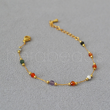 Stainless Steel Alloy Charm Anklets WG33B59-17-1