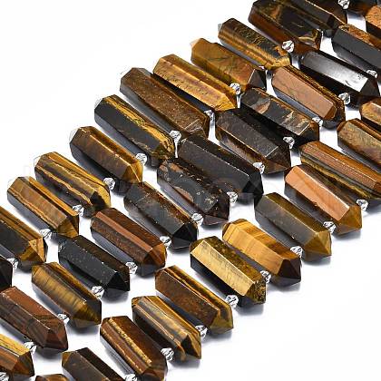 Natural Tiger Eye Beads Strands G-F715-048-1