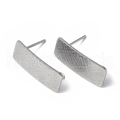 Non-Tarnish 304 Stainless Steel Stud Earring Finding STAS-B034-10P-1