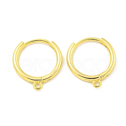 Brass Hoop Earrings EJEW-L211-012D-G-1