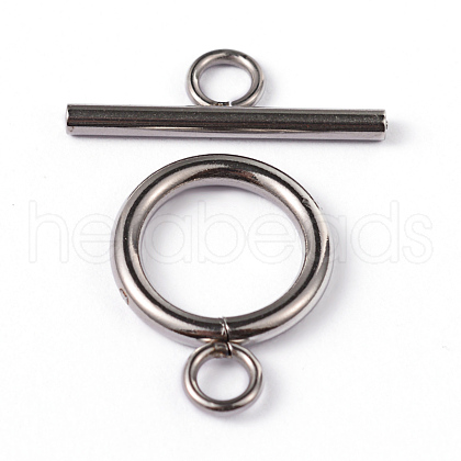304 Stainless Steel Toggle Clasps STAS-G130-39P-1