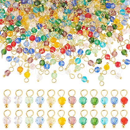   20 Sets Glass Pendants GLAA-PH0002-50-1