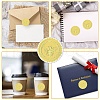 34 Sheets Self Adhesive Gold Foil Embossed Stickers DIY-WH0509-019-4