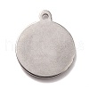 304 Stainless Steel Pendants STAS-B024-20P-2